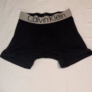 Black Calvin Klein boxer briefs